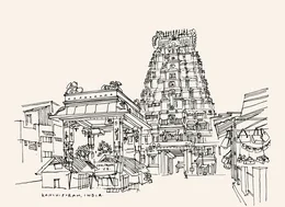 Kanchipuram vector image